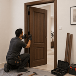 صيانة باب ( كشط , وزن , جلد )